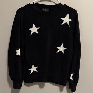 Rachel Zoe Black and White Star Sweater